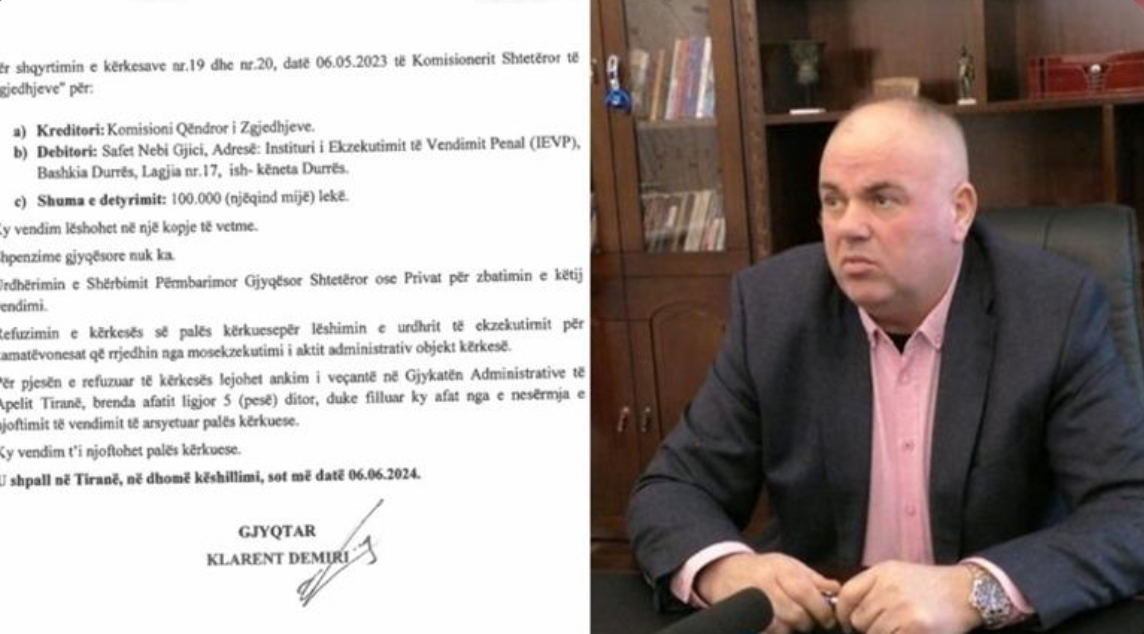 Nuk i pagoi gjobën KQZ-së se ishte në burg, gjykata ‘përndjek’ Safet Gjicin për 1 mln lekë