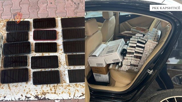 Goditet kontrabanda në Kapshticë, sekuestrohen pije, cigare dhe celularë pa fatura