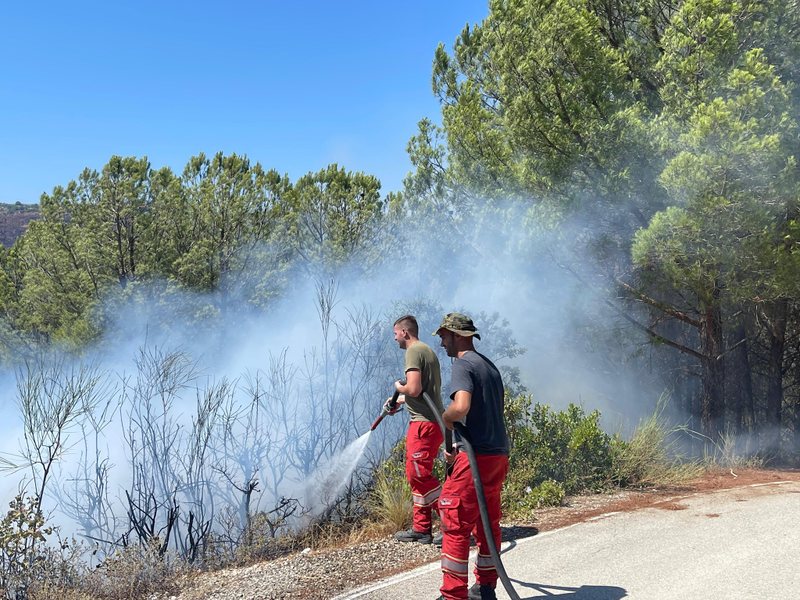 Zjarr në Cërrik! Riaktivizohen vatrat pranë ‘Kurorës së Dardhës’ në Shkodër, në ndihmë helikopteri