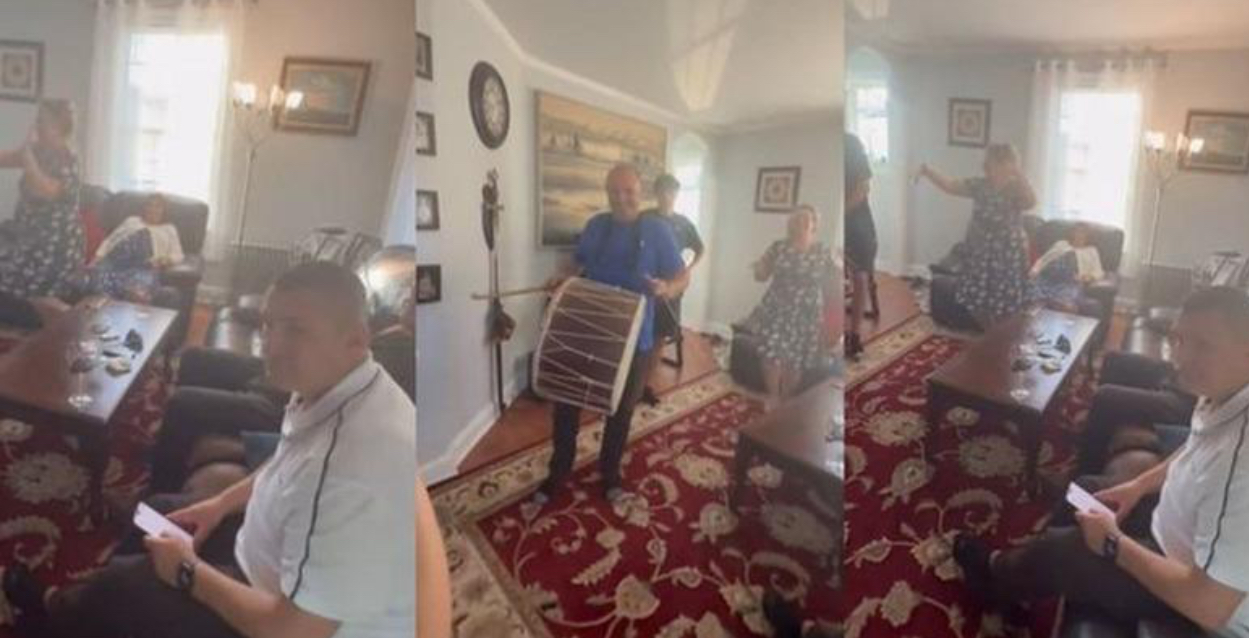 VIDEOLAJM/ Me muzikë shqiptare e tupan ja si pritet Dumani nga familjarët e tij në SHBA