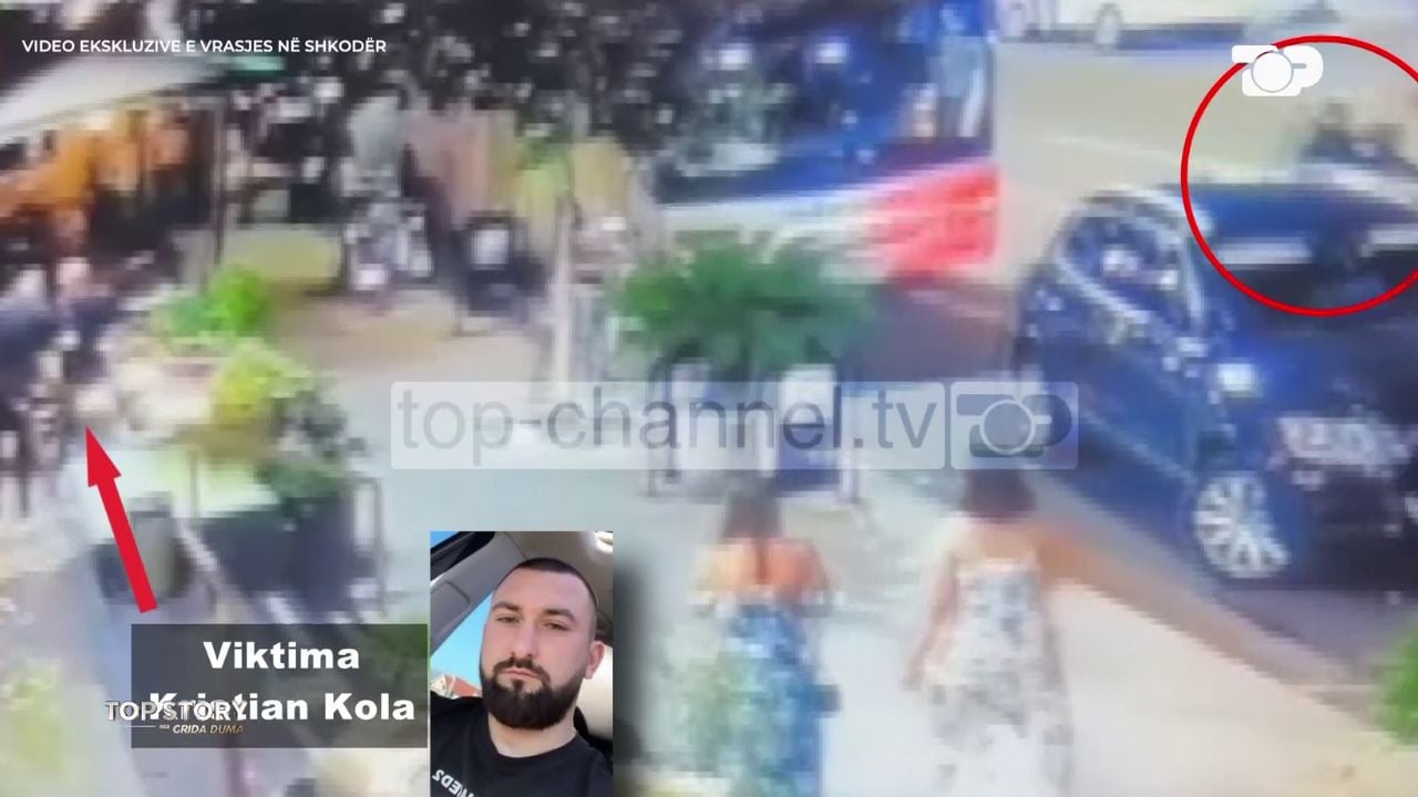 Dalin pamjet e vrasjes së Kristian Kolës në mes të Shkodrës/ Dy atentatorë, pranë vendngjarjes një autobus me turistë