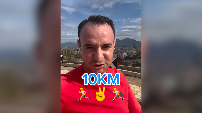 VIDEO/ Pas vetëshpalljes kandidat për Tiranën, Balliu Junior fillon stërvitjen: Gati për fitore, 10 Km
