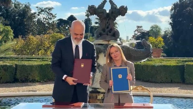 Mbledhja e përbashkët mes qeverive Shqipëri–Itali, Rama dhe Meloni firmosin marrëveshjet mes dy palëve