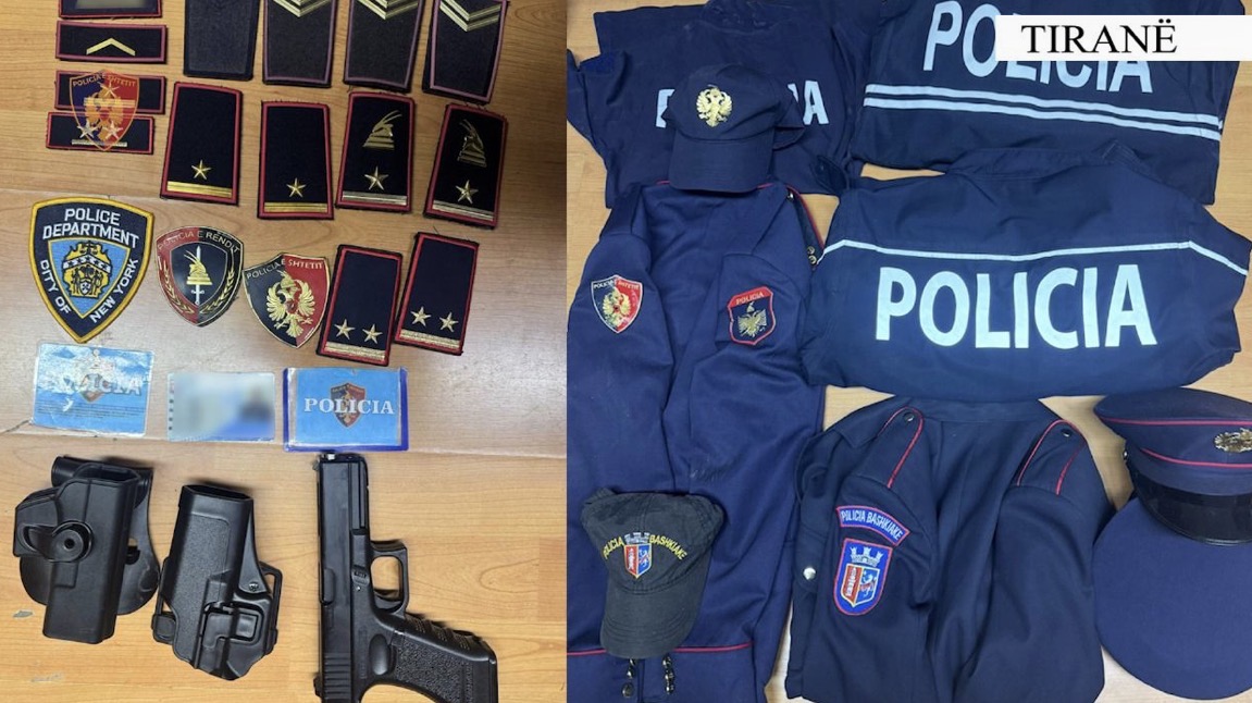 Hiqej si polic në rrugët e Kamzës, arrestohet 20-vjeçari/ Ja çfarë iu gjet në banesë