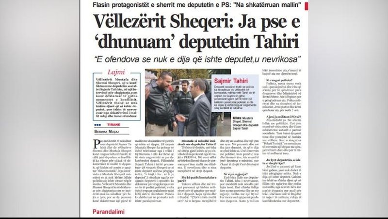 U plagos në atentatin e Rinasit, Muçi Shaljani 14 vite më parë përplasej me Sajmir Tahirin: E kujt i ha…se je deputet