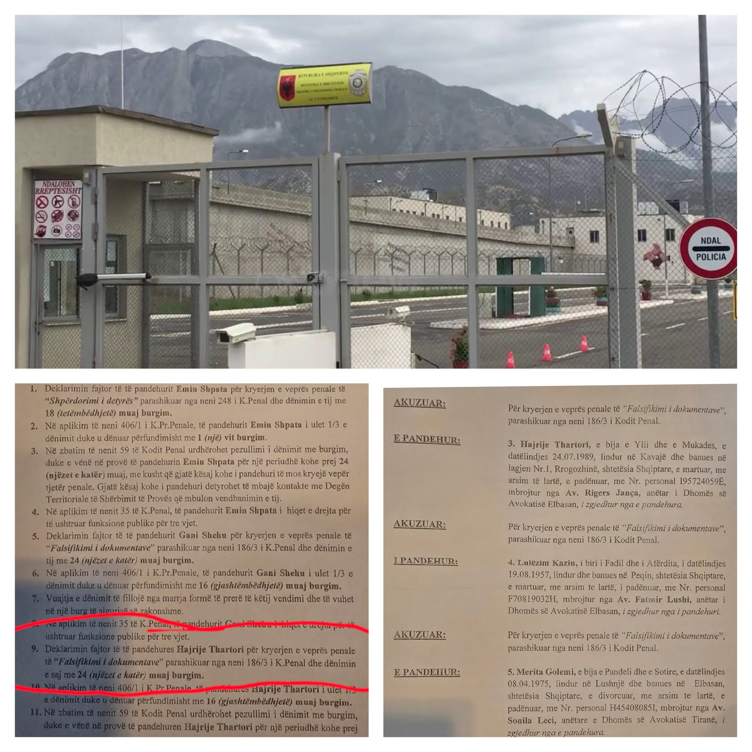 Skandal / E dënuara me 2 vite burg si falsifikatore Hajrije Thartori shefe juridike e burgut të Peqinit, manipulonte kartelat e të dënuarve për t’i liruar nga qelitë (vendimi)