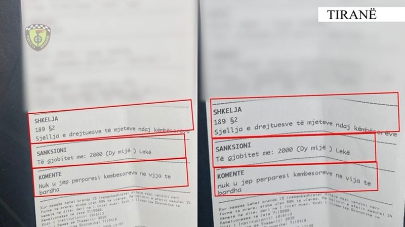 Policia Rrugore Tiranë bën bilancin: Brenda një jave mbi 4 mijë masa administrative