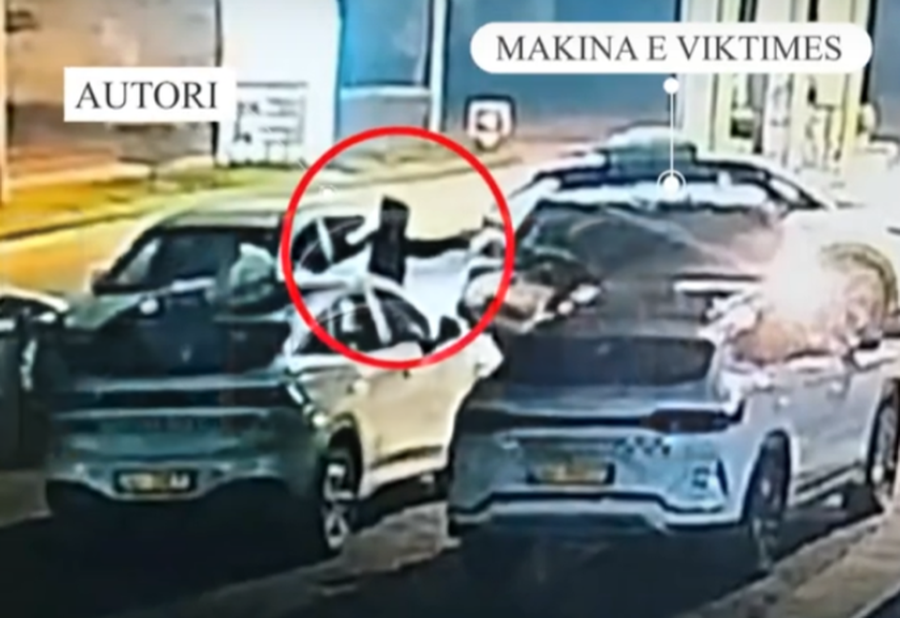 Del fotoja nga atentati në Elbasan, autori zbret nga makina dhe qëllon biznesmenin Mëhalla