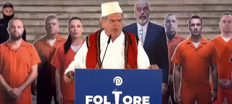 O Bamir Topi, të vraftë Zoti, edhe Lul Bravës atje…/ Militanti i PD: Të ruajtë Zoti doktor Sali Berisha (VIDEO)