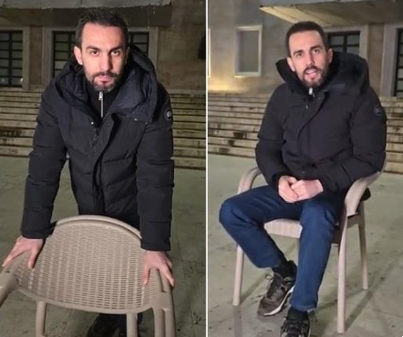 Lapaj në delir pasi thotë që qëndroi i vetëm 12 orë para Kryeministrisë: Jam shkëndija që duhet t’i ndezë qytetarët