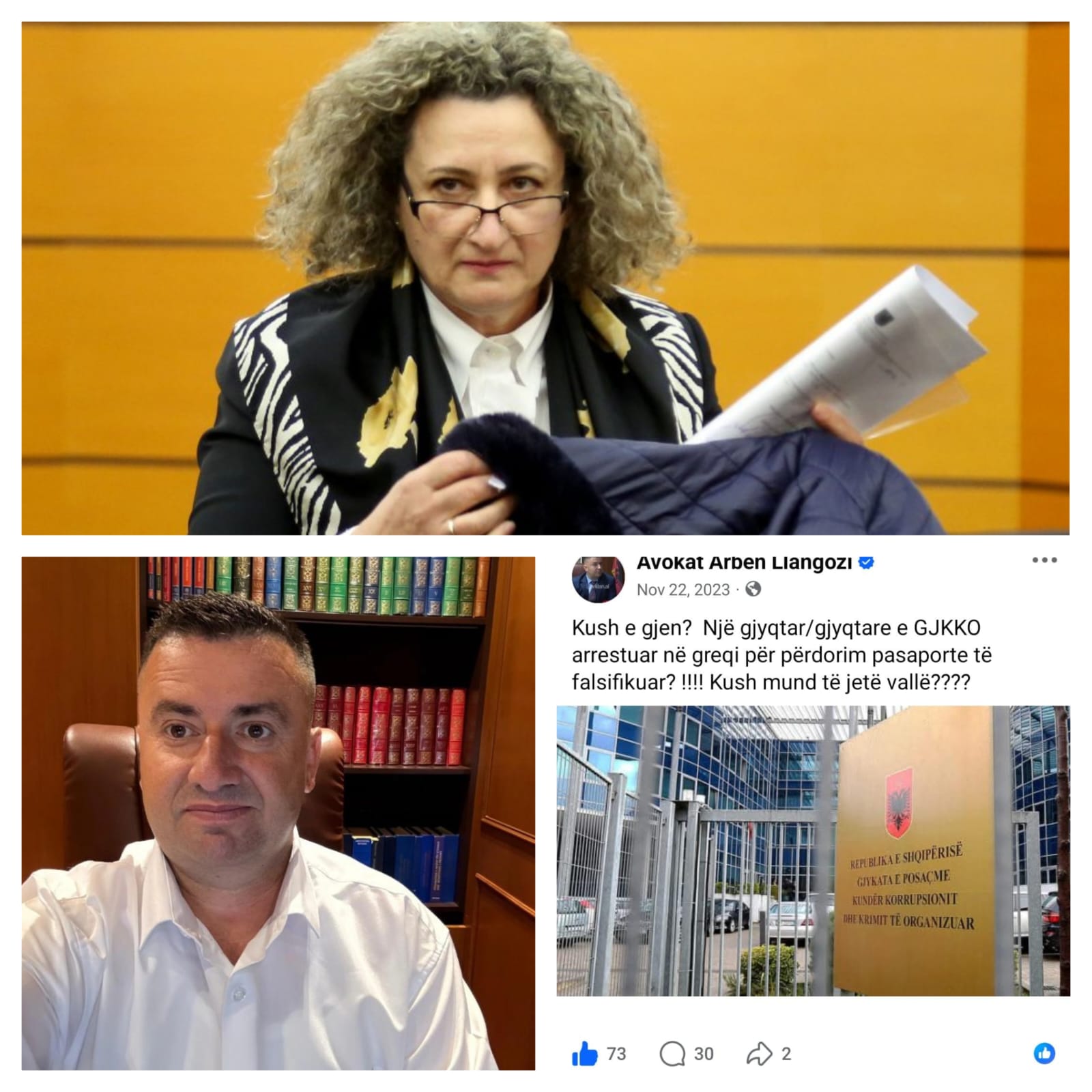 Si u zbulua dënimi i Irena Gjokës në Greqi? Postimi i avokatit Arben Llangozi që ndezi drejtësinë