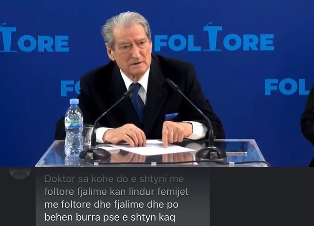FOTO-LAJM/ Komenti epik në postimin e Berishës: Doktor, sa do ta shtyni me foltore dhe fjalime, fëmijët po na bëhen burra…