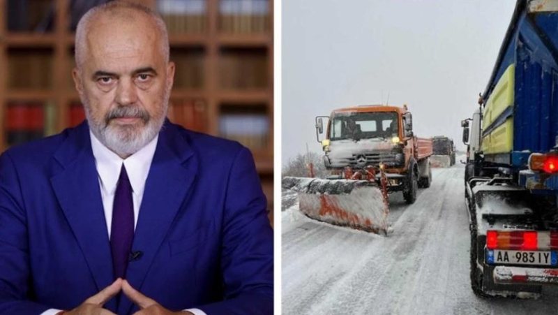 Reshjet e shiut dhe dëborës, Rama apel qytetarëve: Shmangni lëvizjet e panevojshme dhe përdorni gomat dimërore në zonat me ngrica e dëborë