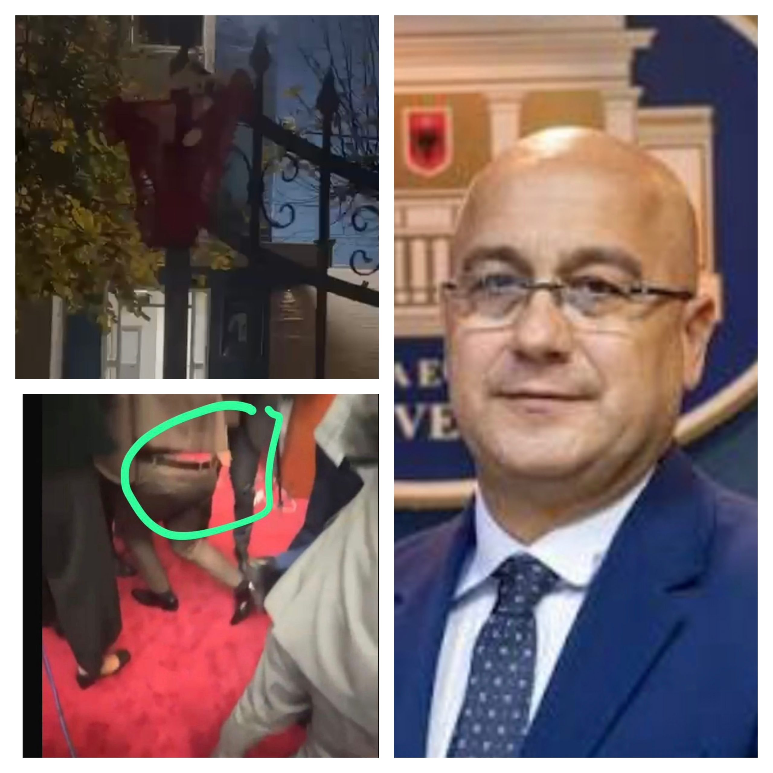 Video / U shfaq me të brendshme të kuqe në Kuvend, demokratët ironizojnë deputetin Blendi Himçin, vendosin tanga të kuqe në rrethimin e PD-së në Elbasan