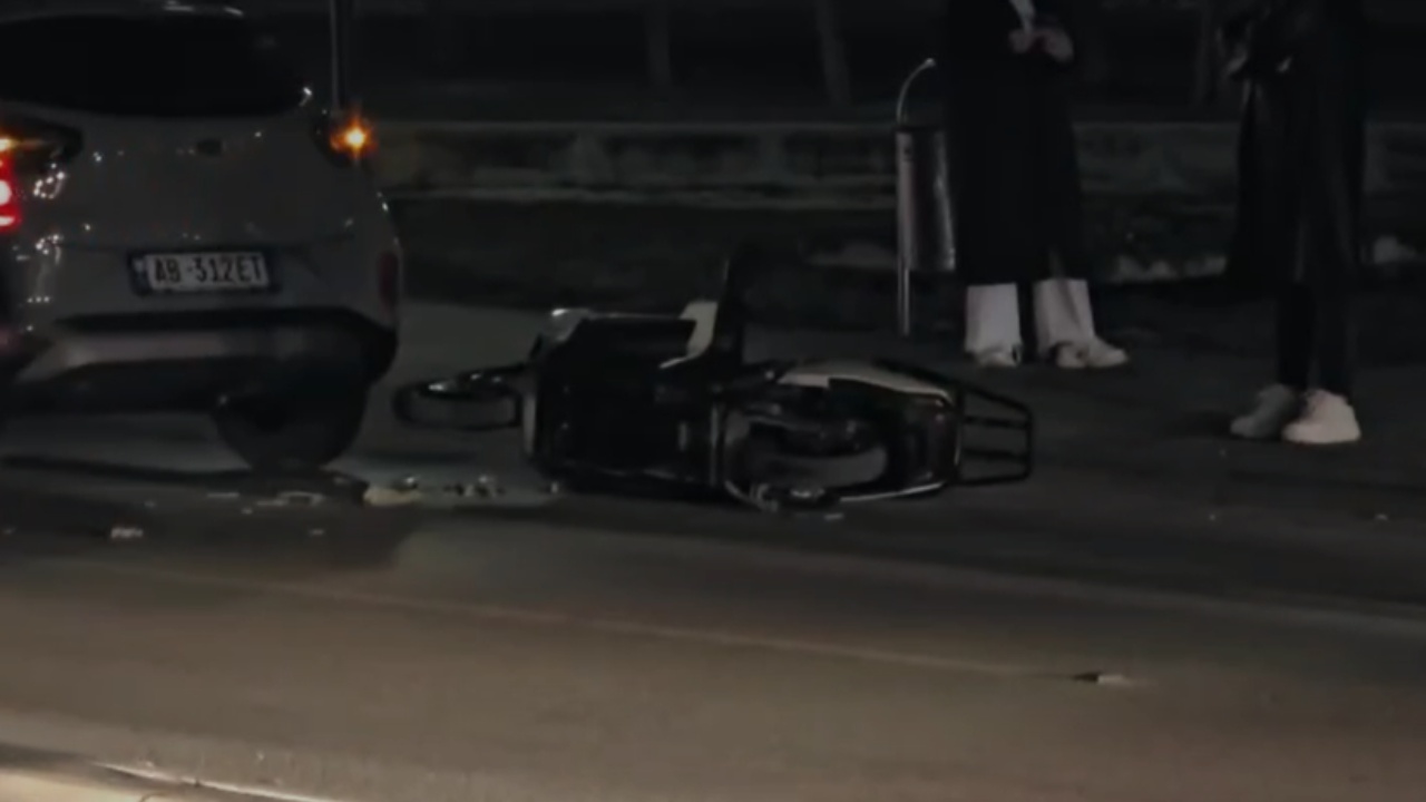Makina përplas motorin në Lungomare, një i plagosur