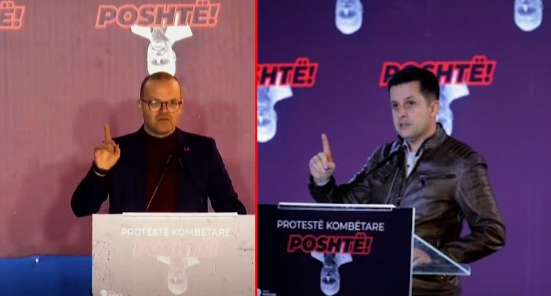 “Duhet të largohet Rilindja” – Protesta e PD-së: Çfarë thanë në fjalën e tyre Ilir Alimehmeti dhe Aulon Kalaja?