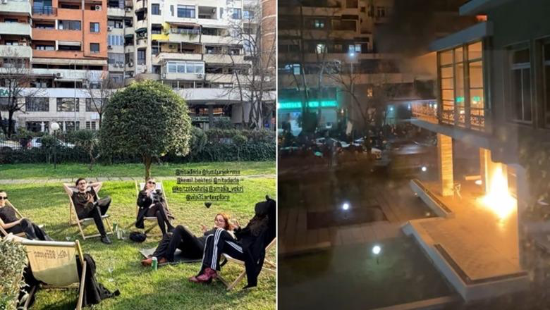Sulmi i paprecedentë drejt vilës së Enver Hoxhës, sot qendër kulture e Art Explora! Artistët e huaj publikojnë momentet kur u hidhen molotovë nga militantët e Berishës
