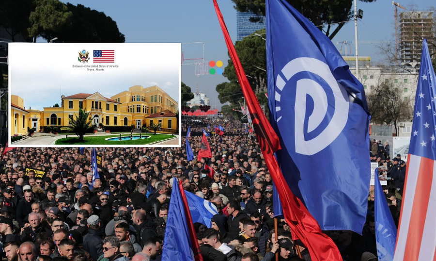 Protesta e opozitës, Ambasada e SHBA apel qytetarëve amerikanë: Shmangni demonstratën, mund të ketë tensione