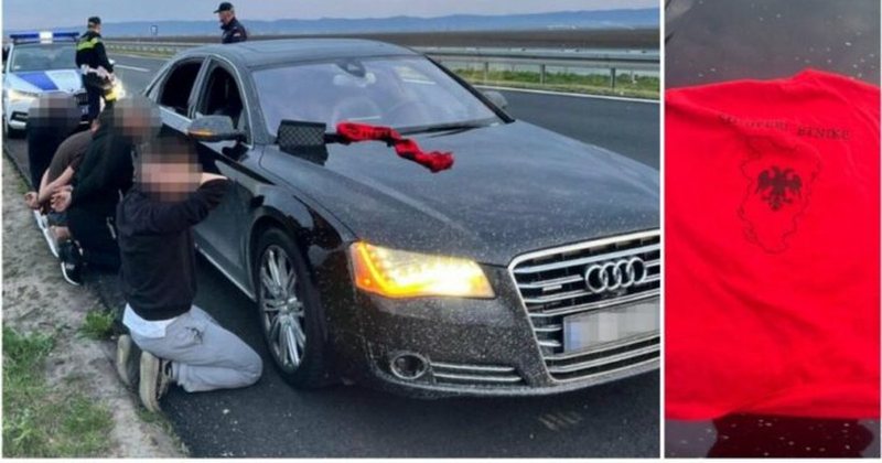 Shqiptarët publikuan video me bluzat “Shqipëri Etnike”, policia serbe arreston 4 të rinjtë në autostradë: Nxitën urrejtje kombëtare