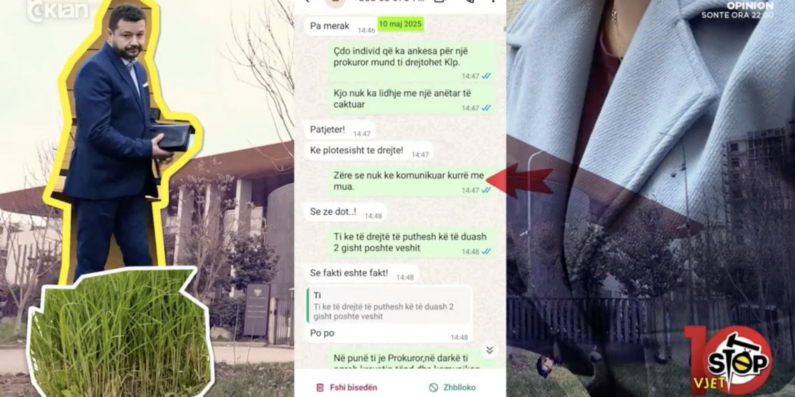 Harbohet në zyrë prokurori Olger Eminaj: Merr pranga, kamzhik, viagra, të q…, mbarova punë në banjo, kur flas unë dua të eksitohesh