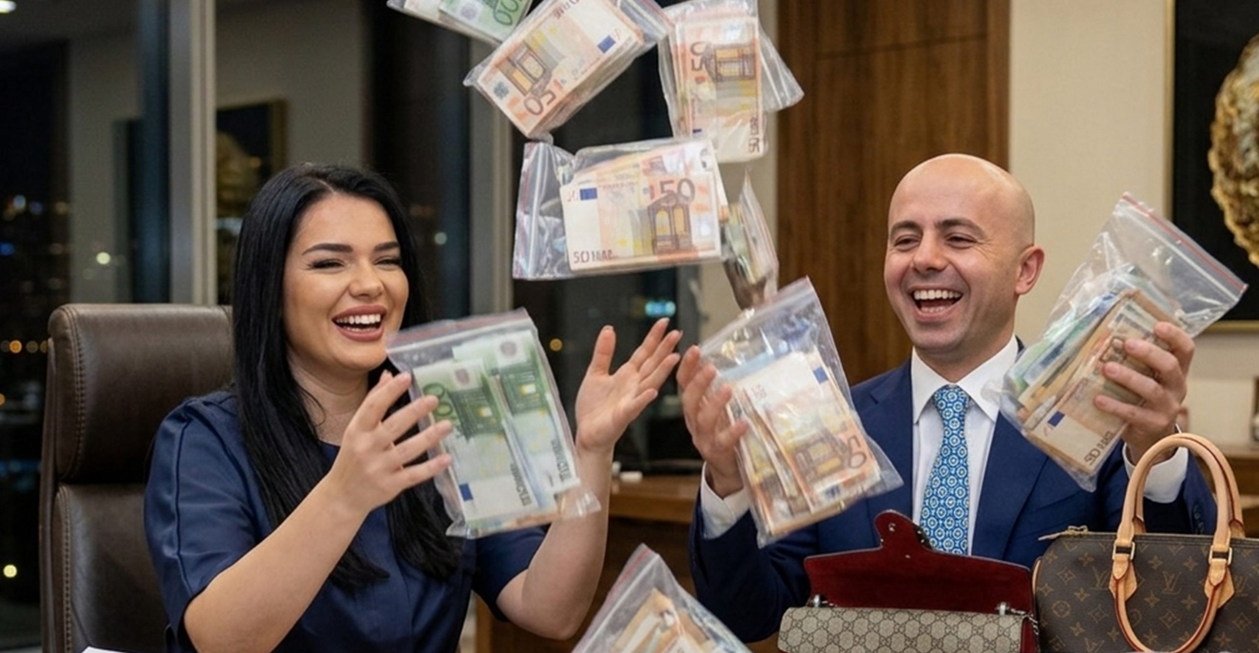 SPAK-u në derë, paret në xhep: Linda Pogaj i jep 1 MLN euro Klod Allajbeut
