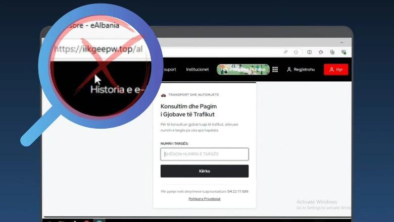 Autoriteti Kombëtar Kibernetik paralajmëron qytetarët: Kujdes nga faqet false që imitojnë e-Albania, synojnë vjedhjen e të dhënave personale