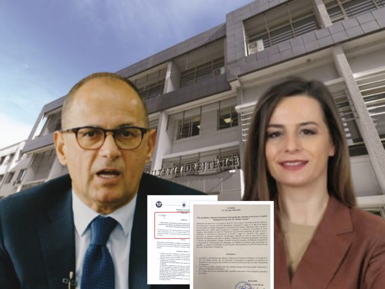 Një histori “hakmarrjeje”/ Si dhe pse rektori Artan Hoxha shkeli ligjin me pezullimin e dekanes së Juridikut, Dorina Hoxha