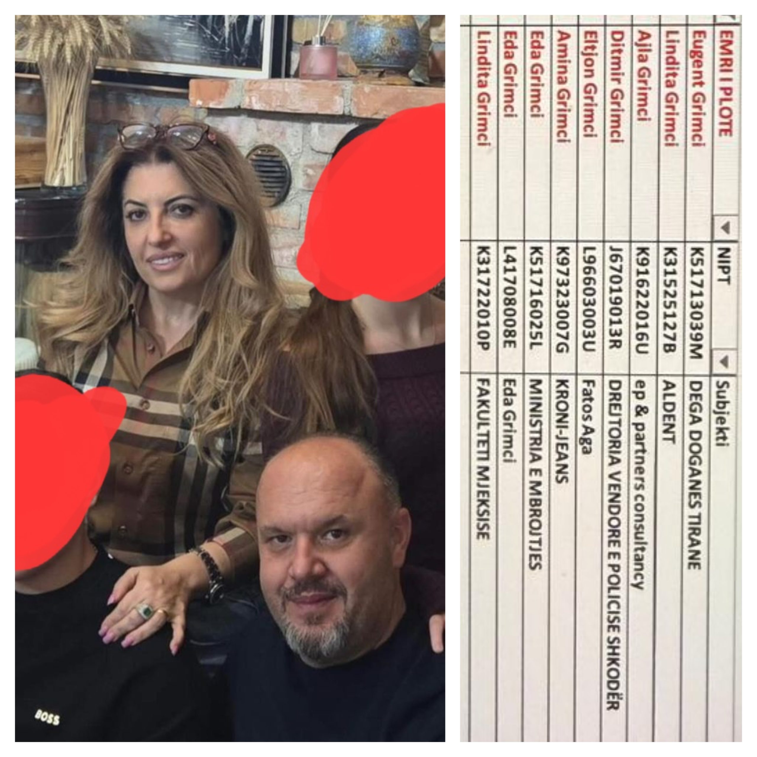 Burri doganier i Ramës, gruaja kryetare e degës së PD-së të Berishës, Spaho shigjeton Eda Grimcin, financuesen e Belo Këlliçit