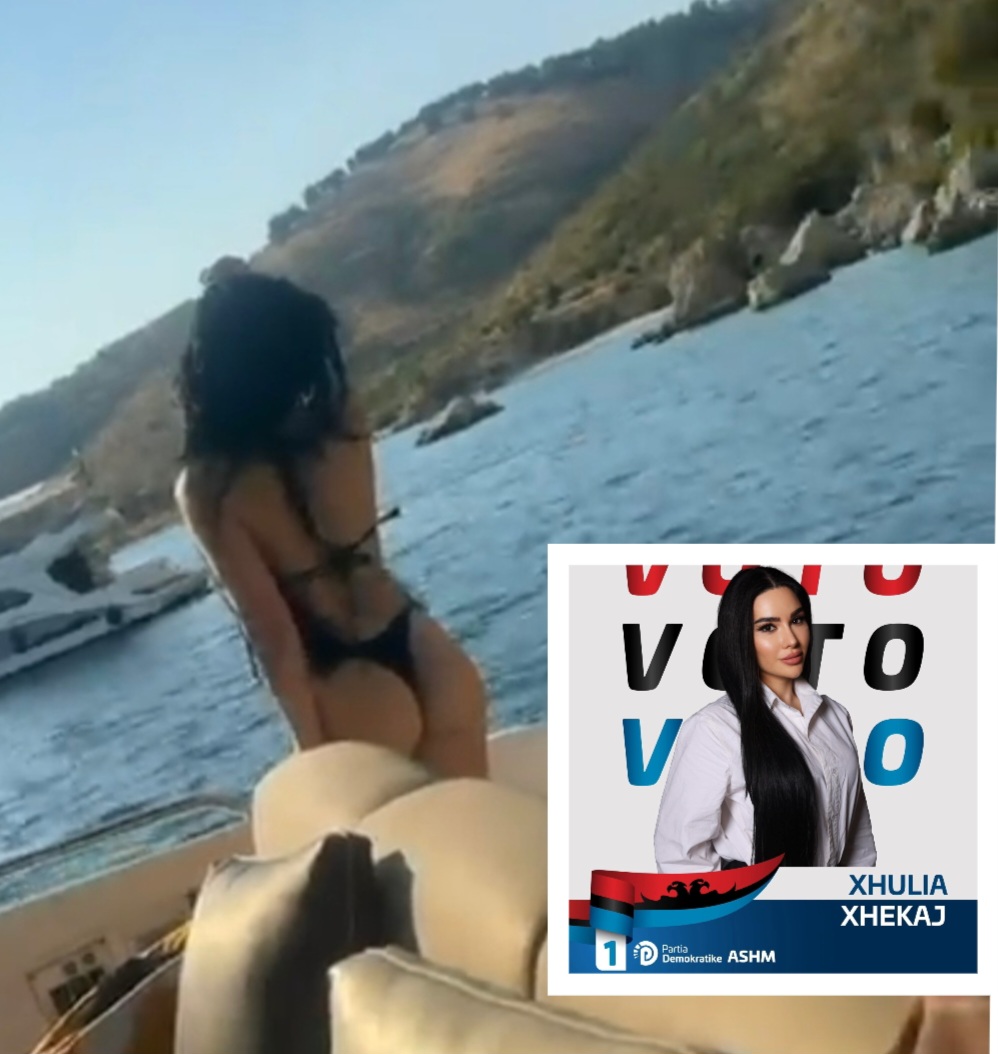 ‘Bëj jetë modeste’, del video e Xhulja Xhekajt të PD-së në jahtin e drogës dhe një mashtrim me foton me kushërirën