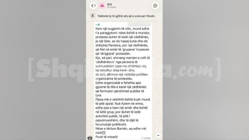 ‘Duhet një zëdhënës’, ja si shefi i zyrës së shtypit të PD Alfred Lela jep orientime për ‘protestën e pavarur’ në grupin me 512 anëtarë: Aq më mirë nëse tërbon Ramën