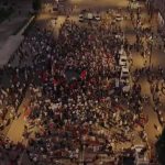 VIDEO/ Pamjet nga ajri, ja pjesëmarrja në protestën e sotme para Kryeministrisë