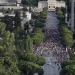 Pamjet me dron: Bie numri i protestuesve, pjesëmarrja më e ulët se në tubimet e mëparshme