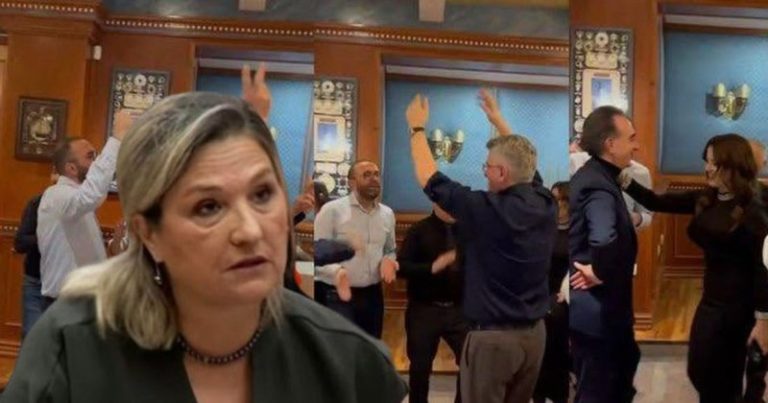 Qytetarët i duan larg protestës, Flutura Açka publikon foton ku Gaz Bardhi dhe deputetët e PD-së festojnë: A keni moral ta quani veten “opozitë”?
