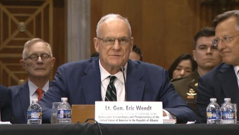 Eric Wendt emërohet ambasador i SHBA në Shqipëri, senati e voton me 51 vota pro