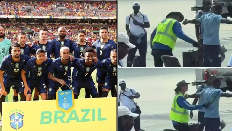 Skandal apo paranoje? SHBA “bllokon” Brazilin në aeroport! Vinicius me shokë kontrollohen si të ishin të dyshuar, i heqin edhe kepucët