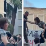 Video / Pas Ola Xamës, Zonja Pretenca ‘trondit’ Ramën, lëvizje të çuditshme në protestë