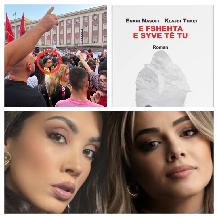 Enxhi Nasufi zihet me një protestues? Libri mediokër për ndarjen me Erion Ginën dhe përleshja me Neada Muçajn