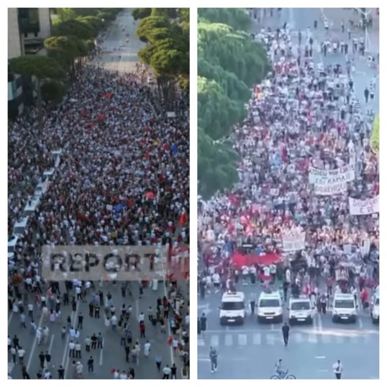 Video / Berisha shuan protestën, përgjysmohen pjesëmarrësit në ditën 10-të
