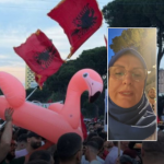 ‘I gjeta burrit dy gra’, Ikballe Huditi pjesë e protestës në Tiranë: Rama ik, duam Albin Kurtin (foto me ish presidentin e Iranit)