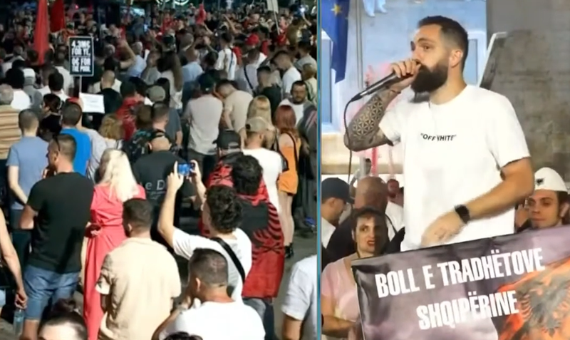 “Do t’u marrim emrat dhe do t’iu dënojmë me burg” – Përfaqësuesi i protestës kërcënon nga podiumi pjesëmarrësit në koncertin e Kanye West