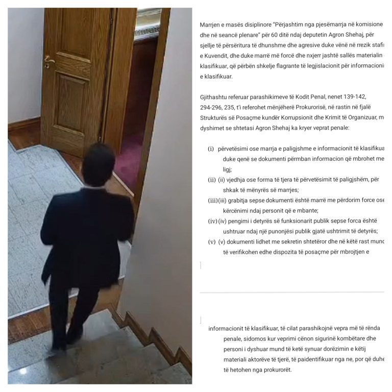 Vodhi marrëveshjen me SHBA, socialistët dyshojnë se Agron Shehaj ua ka dërguar rusëve dhe serbëve, zbulohet kërkesa për procedim disiplinor dhe kallëzim në SPAK